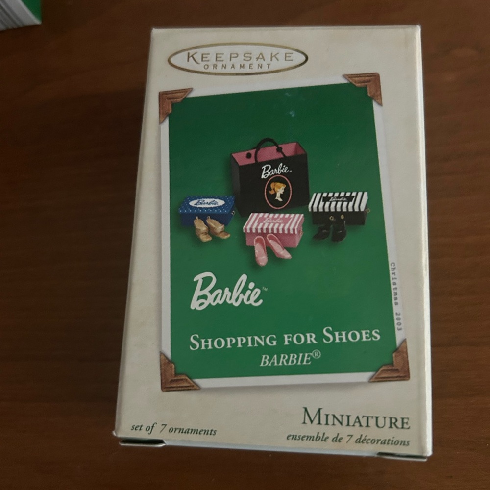 Barbie Keepsake Ornament Set New in Box